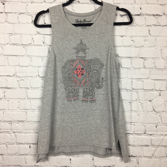 Lucky Brand Tops - 3 FOR $18 SALE Lucky Brand Elephant Tank Top